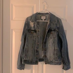 Forever 21 Distressed Jean Jacket